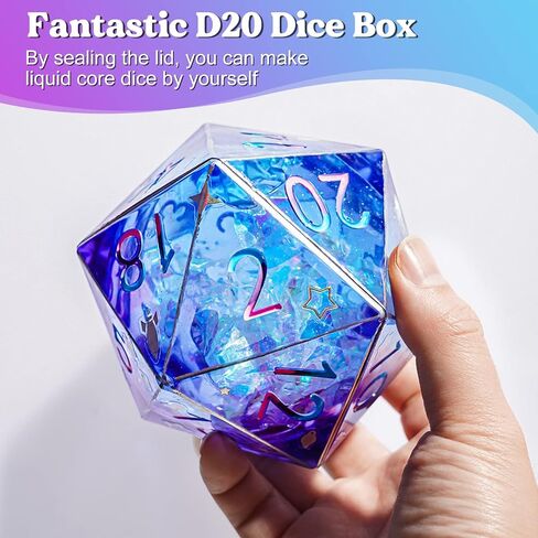 دعنا راتنج D20 النرد قوالب الراتنج سيليكون، D20 قوالب السيليكون النرد لراتنجات الايبوكسي وراتنج الصب، قوالب الراتنج الكبيرة لحامل النرد الراتنج، صنع النرد الأساسية السائلة، أفضل هدية لمحبي النرد in Kuwait