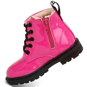 Daclay Kids Boots Children Boys and Girls Candy-Colored Waterproof and Velvet Boots in Saudi Arabia