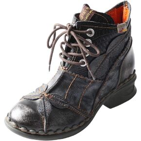 TMA EYES Brand Washed Leather Oxford Women's Boots Mother Shoes