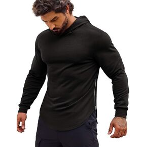 COOFANDY Men's Workout Sweatshirts Long Sleeve Muscle Fit Athletic Gym Hoodies Pullover