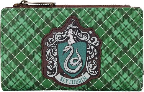 Loungefly Harry Potter Slytherin Plaid Pattern Faux Leather Wallet in Saudi Arabia