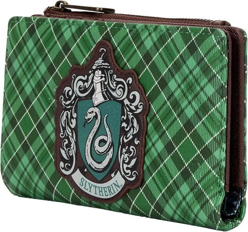Loungefly Harry Potter Slytherin Plaid Pattern Faux Leather Wallet in Saudi Arabia
