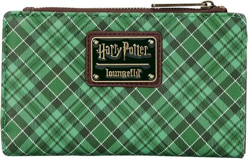 Loungefly Harry Potter Slytherin Plaid Pattern Faux Leather Wallet in Saudi Arabia
