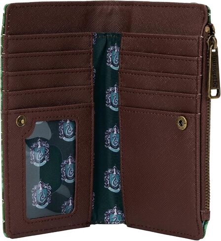 Loungefly Harry Potter Slytherin Plaid Pattern Faux Leather Wallet in Saudi Arabia