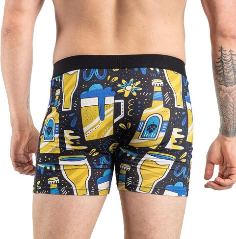 Good Luck Undies Men's Beer & Alcohol Boxer Brief Underwear in Kuwait