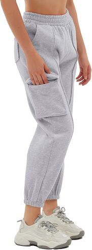 سراويل رياضية نسائية كاجوال مبطنة بالصوف من Beaully سراويل رياضية للركض بجيوب وسروال رياضي in Kuwait