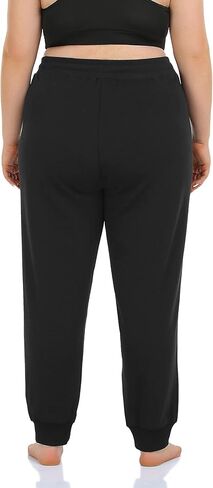 ZERDOCEAN Women's Plus Size Fleece Lined Sweatpants Casual Workout Athletic Joggers Zipper Pockets in Kuwait