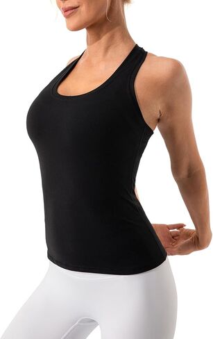Lavento Women's Racerback Workout Tank Top Sports Yoga Tops Active Sleeveless Shirts in Saudi Arabia