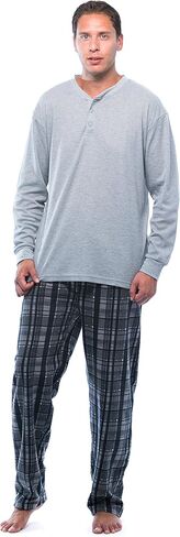 #followme طقم بيجامة رجالي مع بلوزة هنلي حرارية وبنطلون صوف قطبي in Kuwait