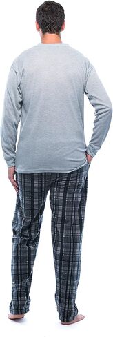 #followme طقم بيجامة رجالي مع بلوزة هنلي حرارية وبنطلون صوف قطبي in Kuwait