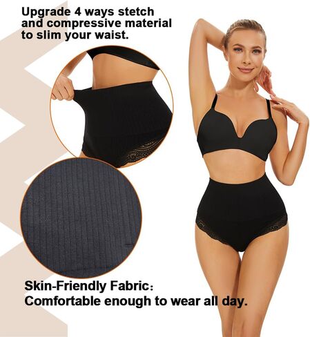 نينغمي البطن التحكم ثونغ ملابس داخلية للنساء منتصف الخصر الملابس الداخلية الدانتيل تشكيل سراويل محدد شكل الجسم لباس داخلي سلس in Kuwait