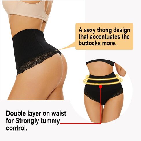 نينغمي البطن التحكم ثونغ ملابس داخلية للنساء منتصف الخصر الملابس الداخلية الدانتيل تشكيل سراويل محدد شكل الجسم لباس داخلي سلس in Kuwait