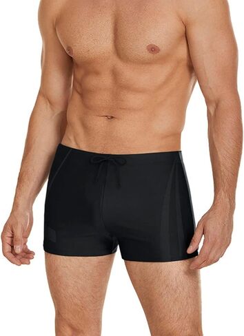 COOFANDY Men's Square Leg Swim Briefs Athletic Quick Dry Bathing Suit Square Leg Board Short for Men in Kuwait