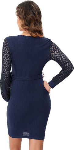 KOJOOIN Women's Maternity Casual Dress Fashion with Long Sleeves for Baby Shower in Saudi Arabia