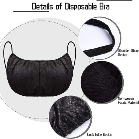 Janmercy 50 Pieces Disposable Bras Disposable Spray Tan for Spray Tanning in Saudi Arabia