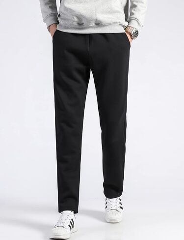 Perbai Mens Winter Warm Fleece Jogger Pants Sherpa Lined Active Running Sweatpants in Kuwait