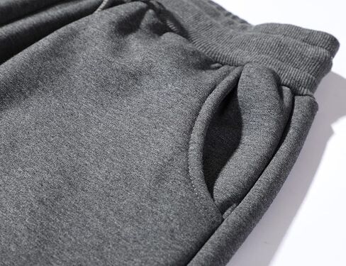 Perbai Mens Winter Warm Fleece Jogger Pants Sherpa Lined Active Running Sweatpants in Kuwait