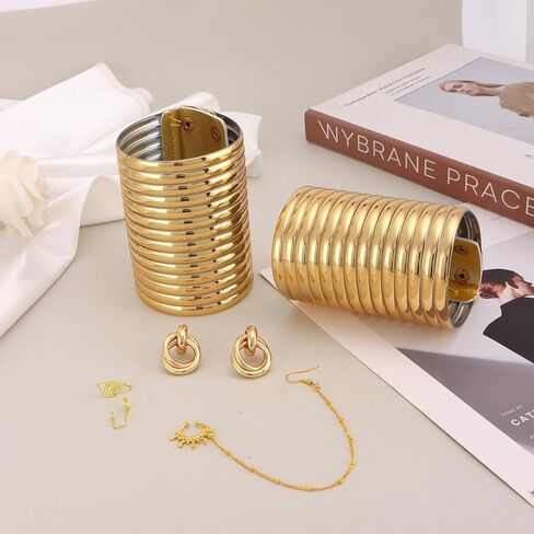 FINZOR 10Pcs African National Jewelry Women Set Flamboyant Egypt Choker Bracelet African Nose Rings Hoop African Nose Cuff Chain Earrings for Halloween Theme Party in Kuwait