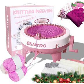 FYGAIN Knitting Machine 40 Needles, SENTRO Smart Round Spinning Crochet Knitting Machine, Plain/Tube Weave Conversion Key, Efficiently DIY Kids Hat Sock in Kuwait