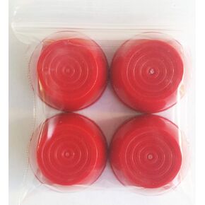 Quadrapoint Hub Cap Compatible with Popular Red Wagon Brand for Steel & Wood Wagons ONLY 1/2" Red (NOT for Plastic, Folding OR Little Wagon Model W5, Please Read Entire Product Description)