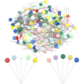 Hocansen 200 قطعة متعددة الألوان برأس مسطح مستقيم دبابيس الخياطة دبابيس اللحف المستقيمة للخياطة، مشروع الخياطة والديكور DIY (الطيور) in Kuwait