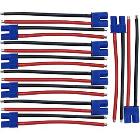 Nuofany 5Pairs عمداء نمط T موصل قابس الإناث والذكور مع 12AWG 10 سنتيمتر قياس سيليكون ل RC يبو بطارية كابل الطائرة بدون طيار سيارة in Kuwait