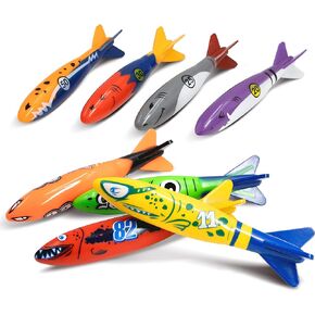 Novelty Place 4Pcs Diving Ring Set - Throw, Dive & Retrieve Toys, Underwater Swimming Pool Play Accessories - Fish Shape Dive Rings for Kids Adult and Family - Perfect for Swimming Training and Fun