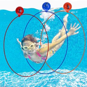 2023 ترقية 3 قطعة حلقات معدنية للغوص ألعاب حمام السباحة للأطفال السباحة من خلال حلقات لحمام السباحة للأطفال الكبار برنامج تدريب تحت الماء ألعاب حمام السباحة ألعاب مائية هدايا رياضية in Kuwait