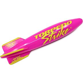 Torpedo Strike 10.25" Large Pool Torpedo Rocket Spins & Glides Up to 30 Feet Like Underwater Football for Under Water Passing Games Underwater Torpedo Diving Toy Glider (Yellow)