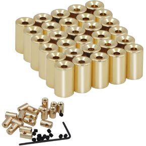 EuTengHao 30 Pieces Pin Locks Pin Backs Locking Pin Backs Pin Keepers Locking Clasp, Locking Pin Backs Keepers(9mmx5.5mm,Gold)