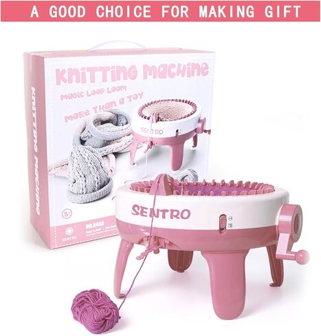 FYGAIN Knitting Machine 40 Needles, SENTRO Smart Round Spinning Crochet Knitting Machine, Plain/Tube Weave Conversion Key, Efficiently DIY Kids Hat Sock in Kuwait