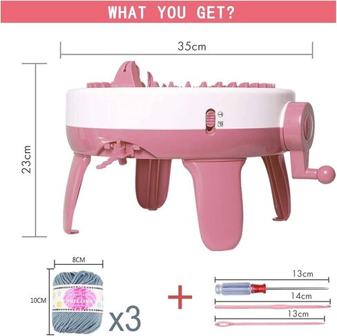 FYGAIN Knitting Machine 40 Needles, SENTRO Smart Round Spinning Crochet Knitting Machine, Plain/Tube Weave Conversion Key, Efficiently DIY Kids Hat Sock in Kuwait