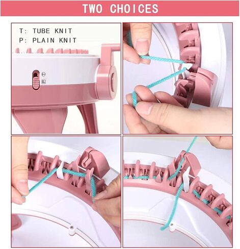 FYGAIN Knitting Machine 40 Needles, SENTRO Smart Round Spinning Crochet Knitting Machine, Plain/Tube Weave Conversion Key, Efficiently DIY Kids Hat Sock in Kuwait