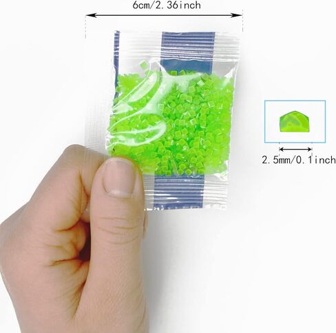 Glow in The Dark Diamond Painting Beads for Diamond Dots Accessories, 20 Colors Round Diamond Painting Drills Flatback Rhinestones for Crafts, Diamonds for Diamond Painting Bead Art Gem Art, 4000PCS in Kuwait