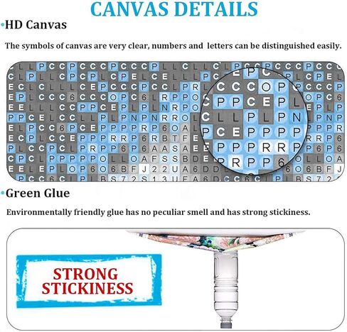 JesMolla DIY 5D لوحة ألماس مستديرة كاملة حسب مجموعات الأرقام للبالغين، مجموعات طلاء الماس مستديرة كاملة الحفر الماسي مجموعة فنية للصور لديكور جدار المنزل، 15.8 بوصة × 33.5 بوصة (ليلة مرصعة بالنجوم) in Kuwait
