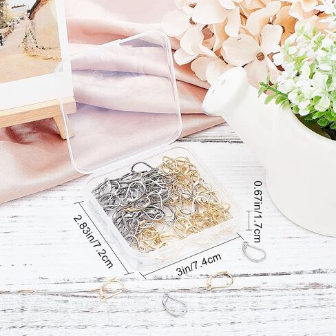 24 قطعة من Beebeecraft 24 لونًا من أقراط الليفرباك 18 قيراط مطلية بالذهب والبلاتينيوم خطافات أقراط فرنسية نمط زهرة متدلية قابلة للتبديل لأسلاك الأذن لصنع المجوهرات in Kuwait