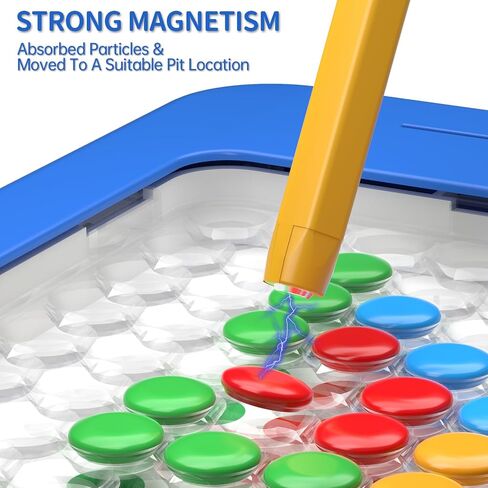 Large Magnetic Dots Board for Toddlers, Magnetic Drawing Board for Kids, Magnetic Dot Art with Magnetic Pen, Montessori Preschool Education Travel Toys for Kids Boys Girls Age 2 3 4 5 6 7 8 Years Old in Kuwait