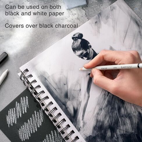 Artisto Drawing and Sketching Pencil Art Set (20 Items) - Complete Kit with Graphite Pencils, Charcoal Pencils, Sticks, Blending Stumps, Erasers, and Sharpeners. in Saudi Arabia