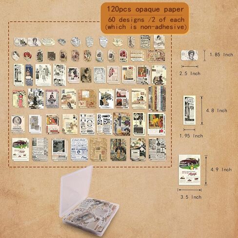 200Pcs Vintage Scrapbook Stickers, Aesthetic Junk Journal Stamping Supplies Kit, Scrapbooking Ephemera Washi Paper for Bullet Journaling Planners Diary Collage (Celestial) in Kuwait