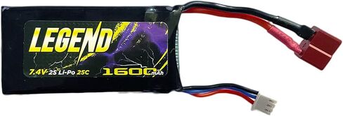 قطع غيار سيارات RC بمقياس 1:10 من LAEGENDARY لشاحنة Legend Truck - بطارية قابلة لإعادة الشحن 1600 مللي أمبير في الساعة 7.4 فولت 2S 25C - رقم القطعة LG-DJ02 in Kuwait