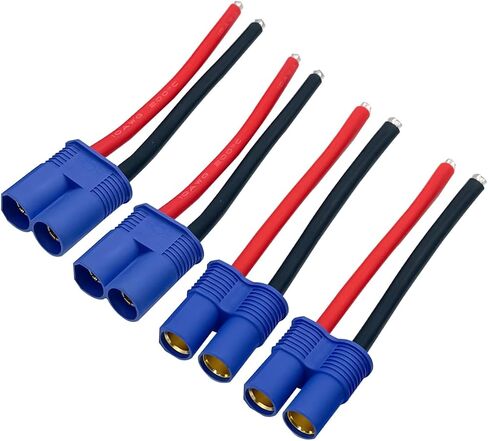 Nuofany 5Pairs عمداء نمط T موصل قابس الإناث والذكور مع 12AWG 10 سنتيمتر قياس سيليكون ل RC يبو بطارية كابل الطائرة بدون طيار سيارة in Kuwait