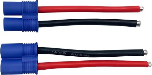 Nuofany 5Pairs عمداء نمط T موصل قابس الإناث والذكور مع 12AWG 10 سنتيمتر قياس سيليكون ل RC يبو بطارية كابل الطائرة بدون طيار سيارة in Kuwait