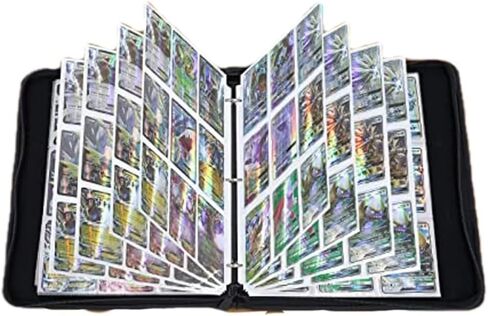 حافظة بطاقات، مجموعة بطاقات تجارية مكونة من 9 جيوب، كتاب ألبوم حامل لبطاقات الألعاب مع 50 أكمام، حافظة بيسبول لطيفة تناسب 900 بطاقة، هدية مثالية للعطلات للأطفال البالغين in Kuwait