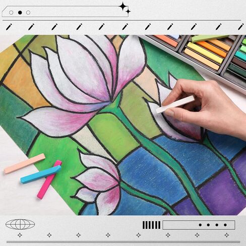 100 ورقة رسم رسم سوداء من Crtiin ورق ثقيل الوزن 150 جرام في المتر المربع / 100 رطل دفتر رسم ورقي لقلم رصاص ملون، باستيل الزيت، الفحم، الجرافيت، قلم جل، حبر، طباشير (9 × 12 بوصة) in Kuwait