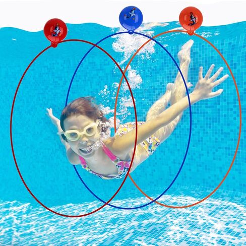 2023 ترقية 3 قطعة حلقات معدنية للغوص ألعاب حمام السباحة للأطفال السباحة من خلال حلقات لحمام السباحة للأطفال الكبار برنامج تدريب تحت الماء ألعاب حمام السباحة ألعاب مائية هدايا رياضية in Kuwait