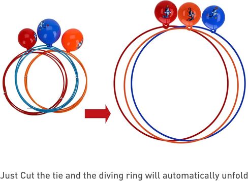 2023 ترقية 3 قطعة حلقات معدنية للغوص ألعاب حمام السباحة للأطفال السباحة من خلال حلقات لحمام السباحة للأطفال الكبار برنامج تدريب تحت الماء ألعاب حمام السباحة ألعاب مائية هدايا رياضية in Kuwait