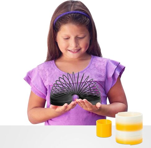 The Original Slinky® Brand 3-Pack: 1 Giant, 1 Classic, and 1 Slinky Junior Walking Plastic Spring Toy, Kids Toys for Ages 5 Up, Amazon Exclusive in Saudi Arabia