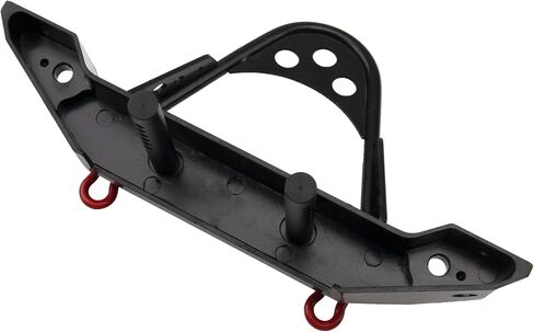 ShareGoo ممتص الصدمات الأمامي المعدني RC الزاحف مع خطاف سحب LED متوافق مع سيارة الزاحف المحورية SCX10 Jeep SCX10 II 90046 90047 Traxxas TRX-4 RC4WD D90 Redcat Gen8 1/10 RC (أسود) in Kuwait