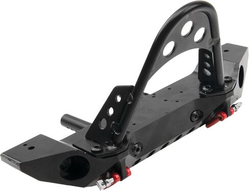 ShareGoo ممتص الصدمات الأمامي المعدني RC الزاحف مع خطاف سحب LED متوافق مع سيارة الزاحف المحورية SCX10 Jeep SCX10 II 90046 90047 Traxxas TRX-4 RC4WD D90 Redcat Gen8 1/10 RC (أسود) in Kuwait