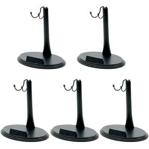 5 Pcs 12 inch Dolls Stand Holder Plastic Action Figure Stand 1/6 Scape U Shape Action Figures Base Display Stand for Sideshow Figures Black in Saudi Arabia